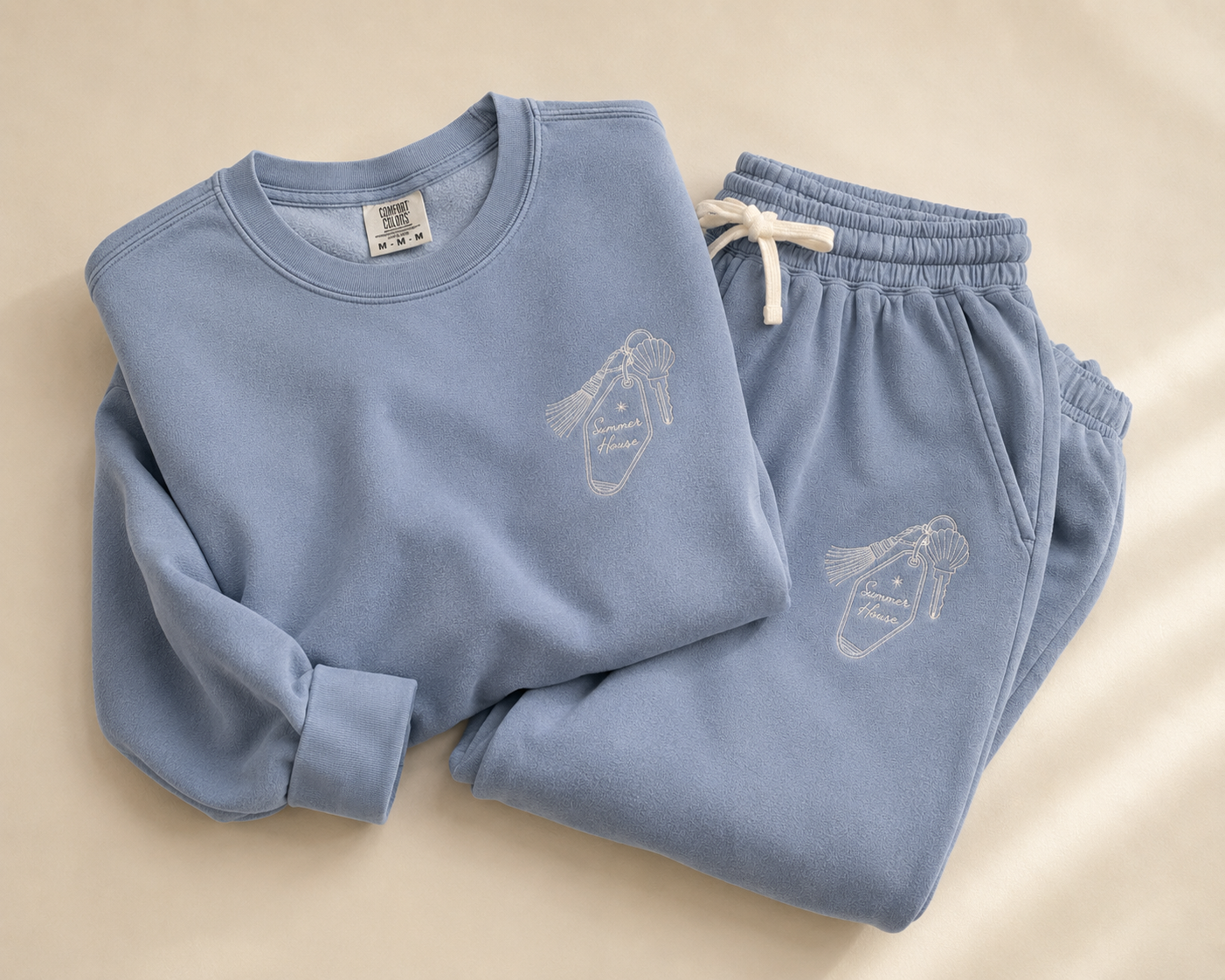 Summer House Embroidered Crewneck