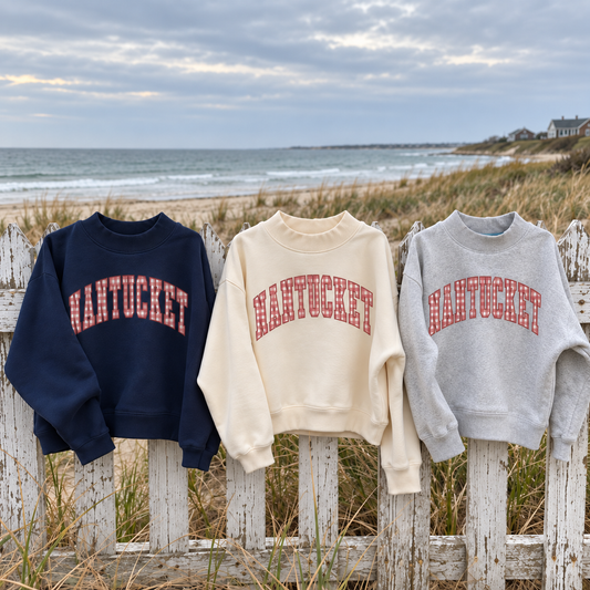 Nantucket Gingham Mock-Neck