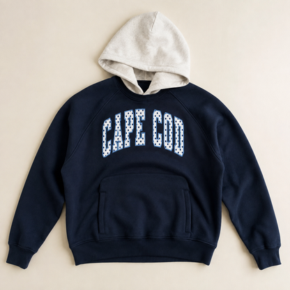 Cape Cod Polka Dot Color Block Hoodie