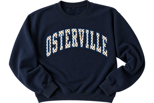 Osterville Embroidered Polka Dot Crewneck