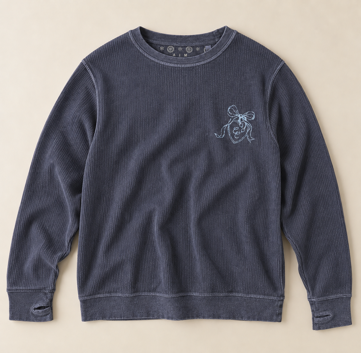 With Love, the Cape Locket Corded Sweatshirt