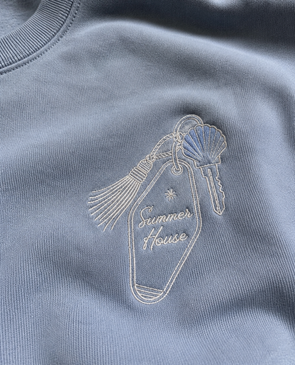 Summer House Embroidered Crewneck