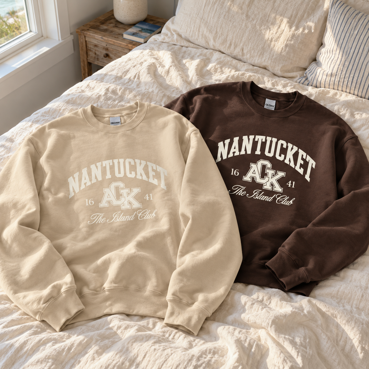 ACK Nantucket Collegiate Gildan Crewneck