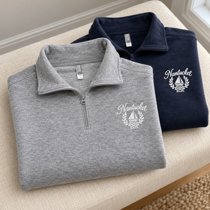 Nantucket Crest Quarter-Zip Fleece Pullover