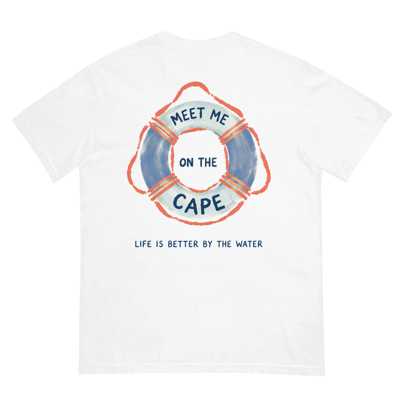 Meet Me on the Cape Graphic Tee, Garment-Dyed Cotton Shirt