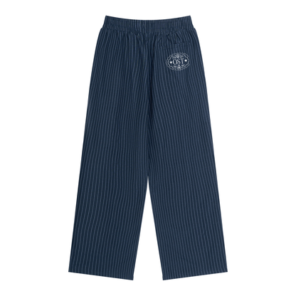 OST Navy Blue Pinstripe Relaxed Pant