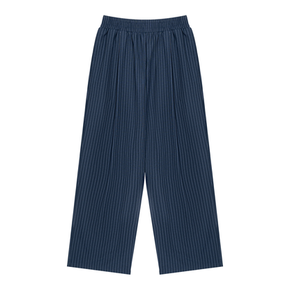 OST Navy Blue Pinstripe Relaxed Pant