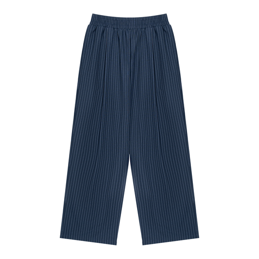 OST Navy Blue Pinstripe Relaxed Pant