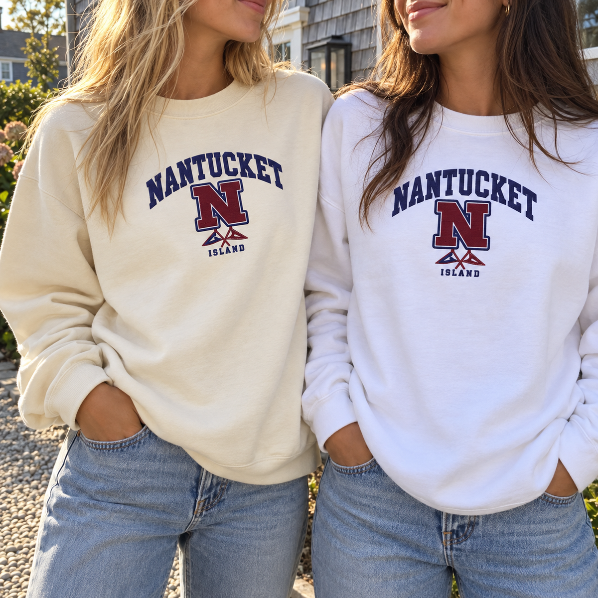 Collegiate Nantucket Embroidered Comfort Colors Crewneck