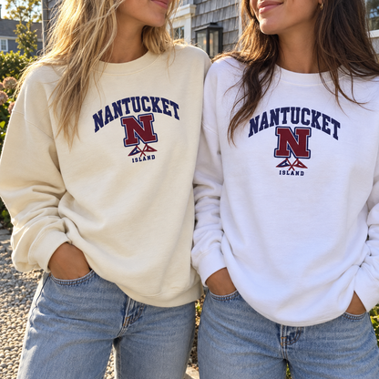 Collegiate Nantucket Embroidered Comfort Colors Crewneck