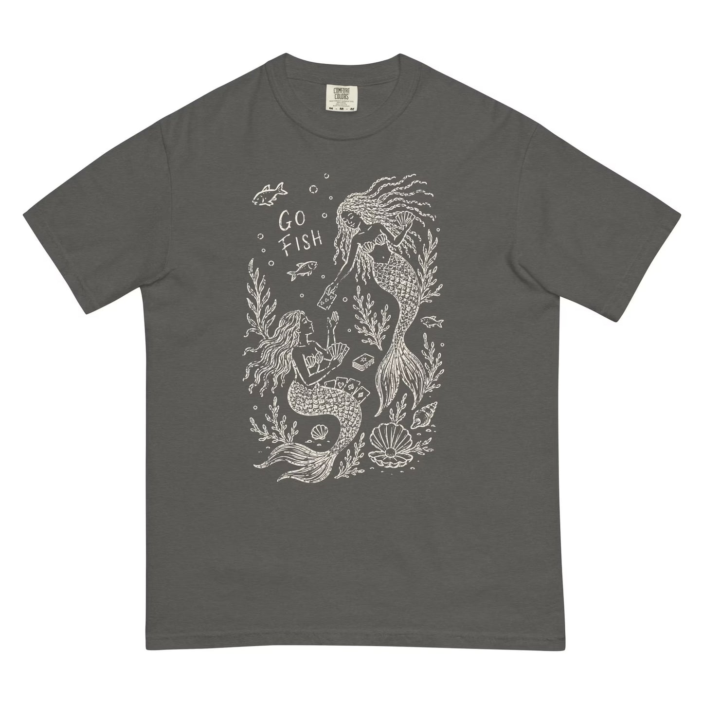 Go Fish Mermaid Tee, Cape Cod Tee, Comfort Colors