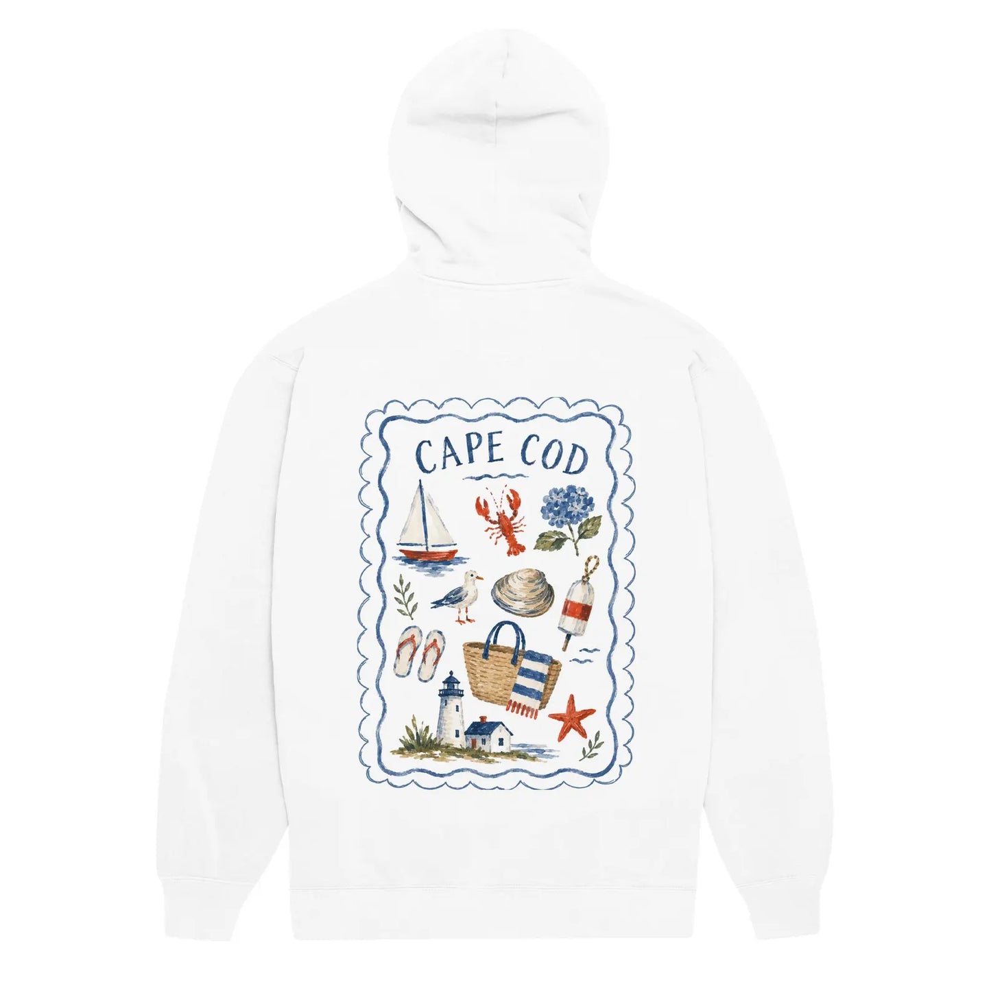 Cape Cod Painted Hoodie, Comfort Colors