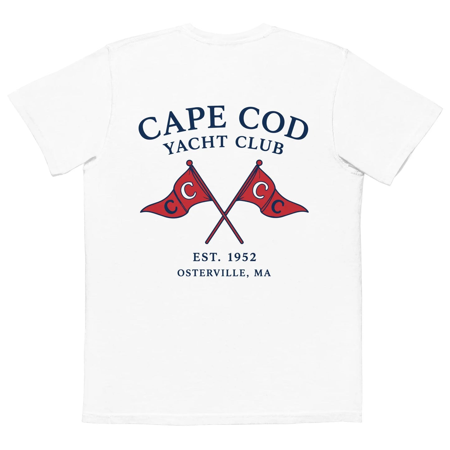 Cape Cod Yacht Club Comfort Colors Pocket Tee