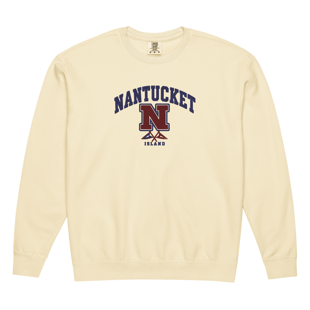 Collegiate Nantucket Embroidered Comfort Colors Crewneck
