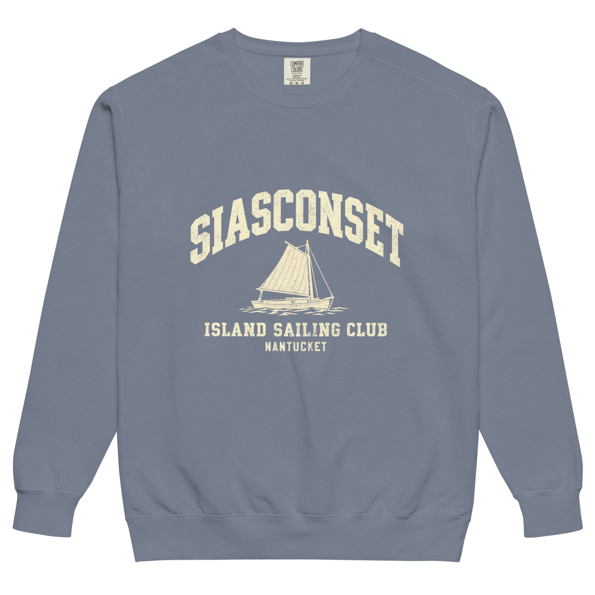 Siasconset Nantucket Comfort Colors Crewneck Sweatshirt