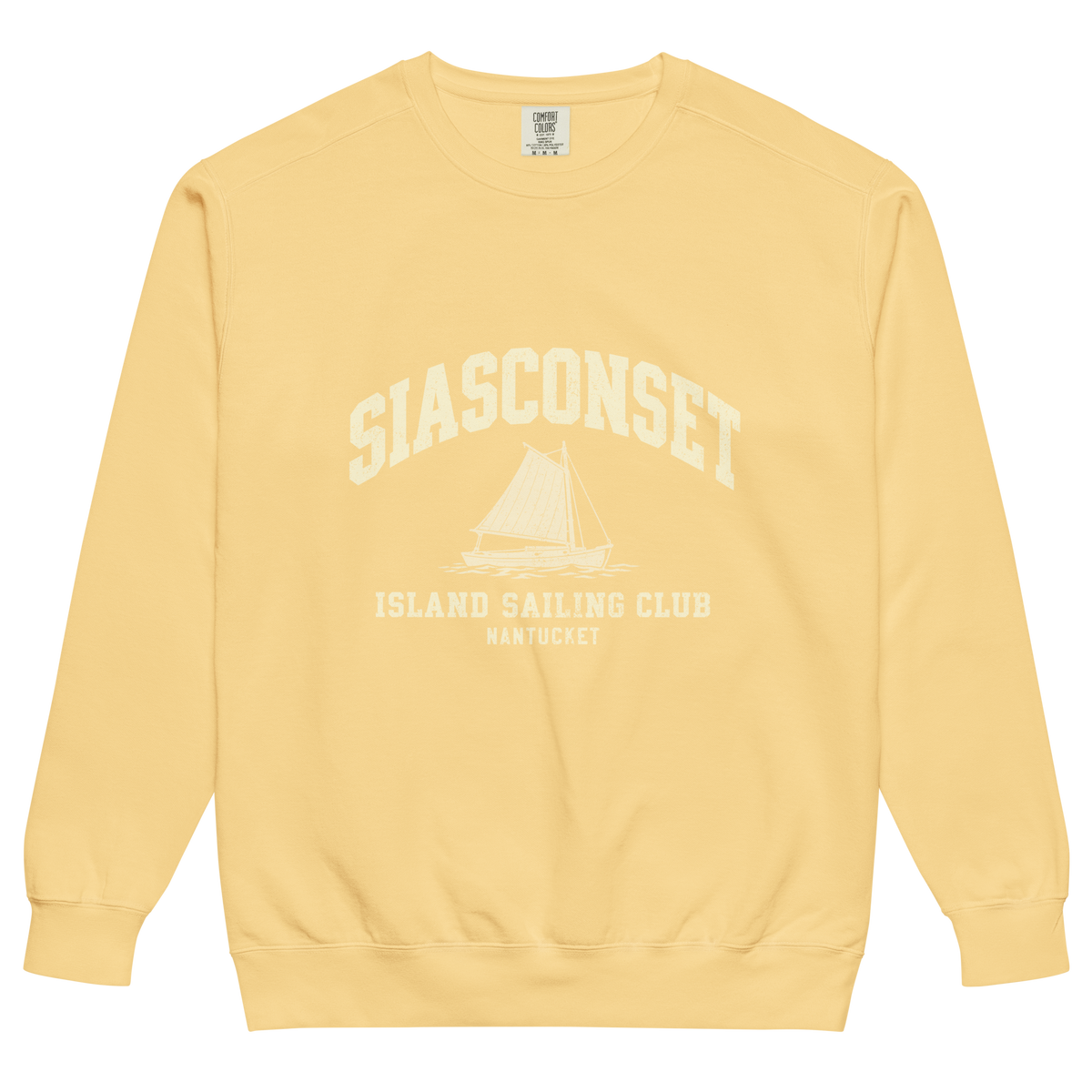 Siasconset Nantucket Comfort Colors Crewneck Sweatshirt