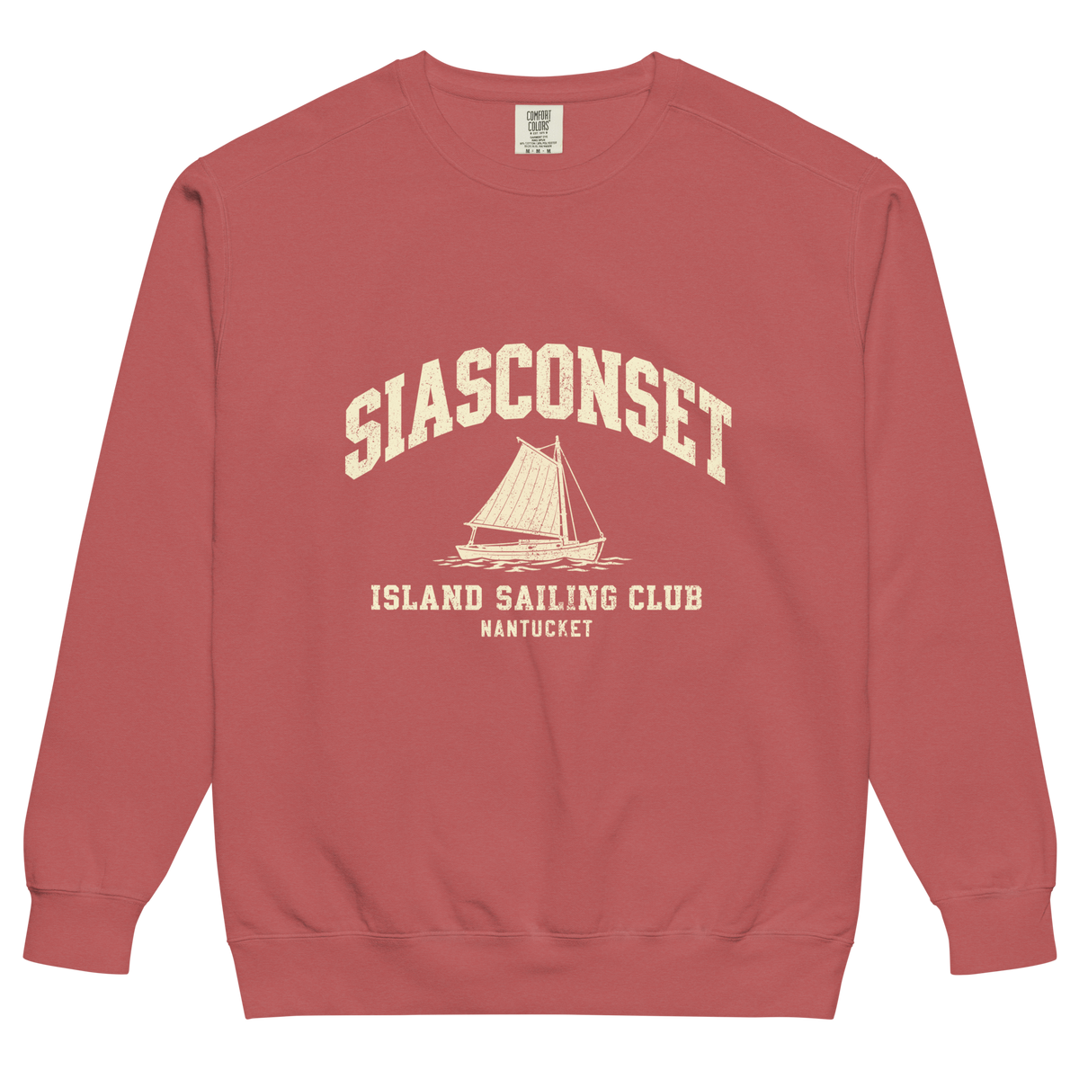 Siasconset Nantucket Comfort Colors Crewneck Sweatshirt