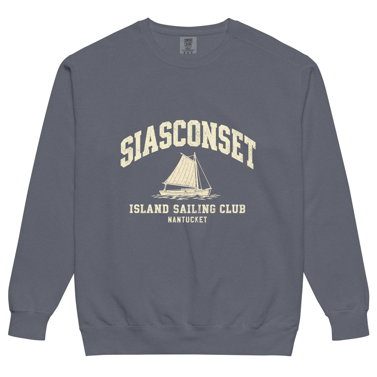 Siasconset Nantucket Comfort Colors Crewneck Sweatshirt