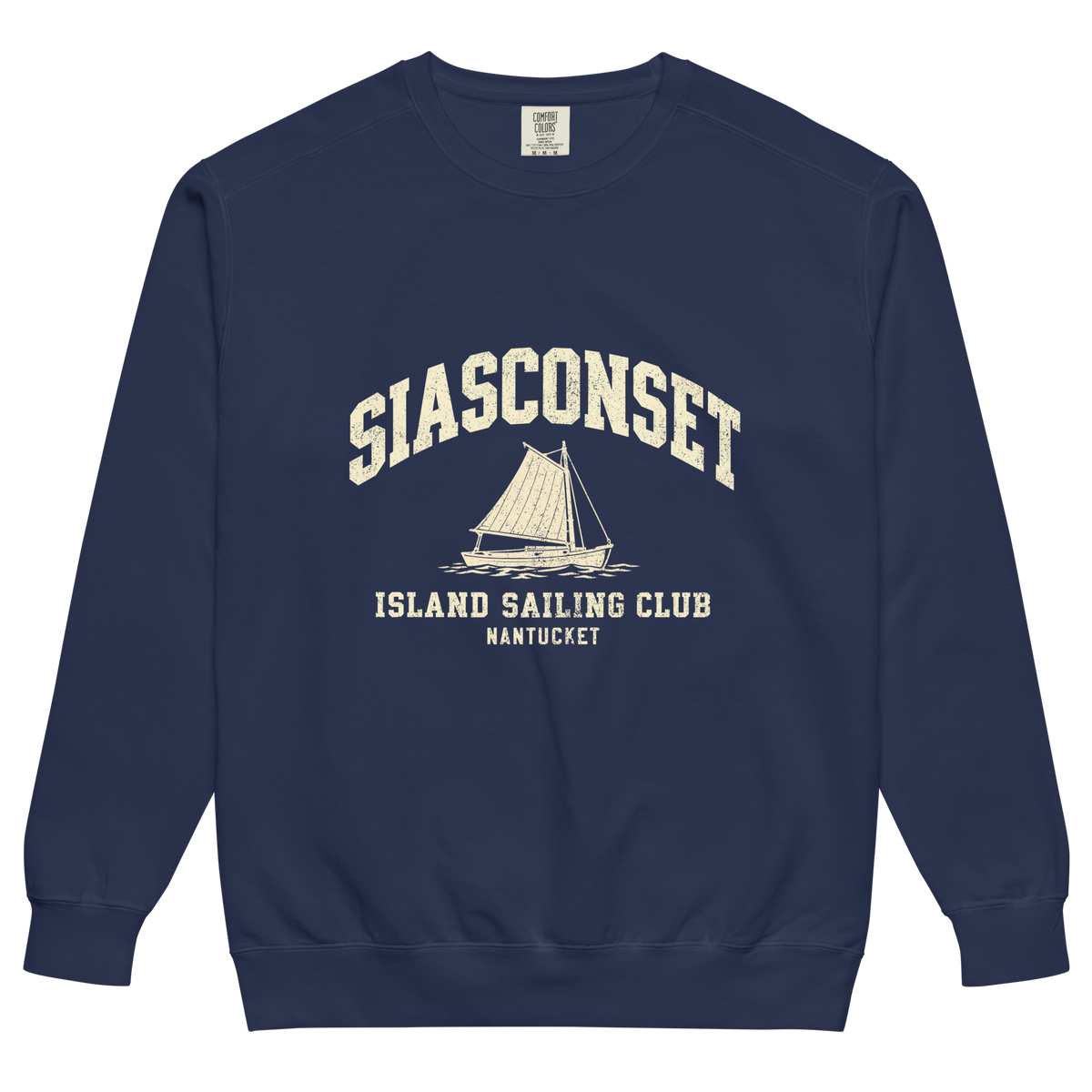 Siasconset Nantucket Comfort Colors Crewneck Sweatshirt